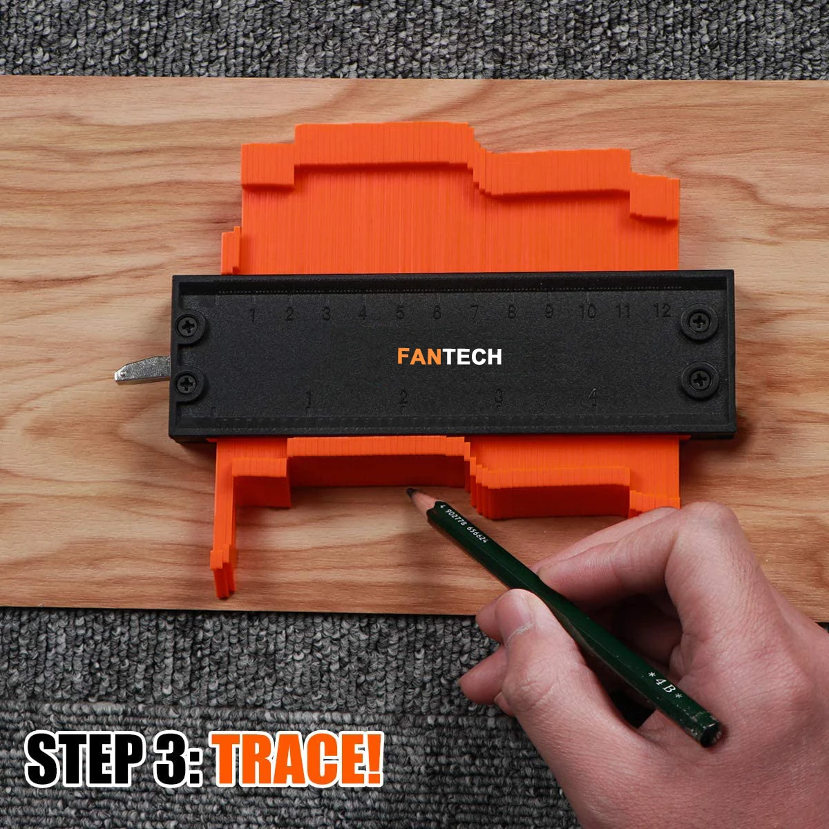 Contour Gauge Shaping Wood Measure Ruler Tiling Laminate Tiles Irregular Shape Duplicator - Image 18