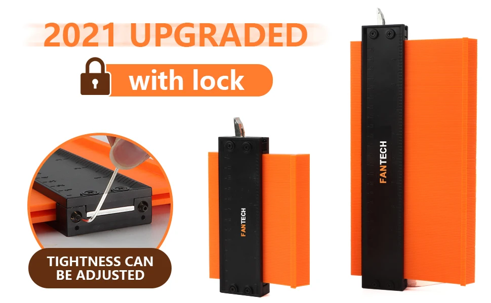 Contour Gauge Shaping Wood Measure Ruler Tiling Laminate Tiles Irregular Shape Duplicator - Image 15