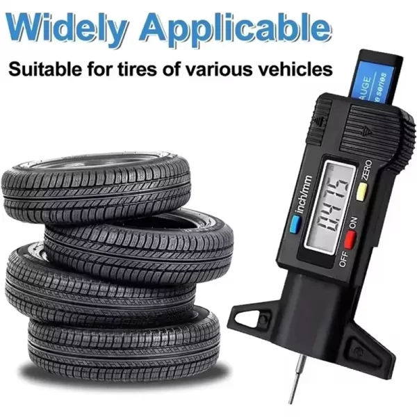 Tire Tread Gauge LCD 2Pcs Depth Gauge Tread Measurement Tool - Image 4