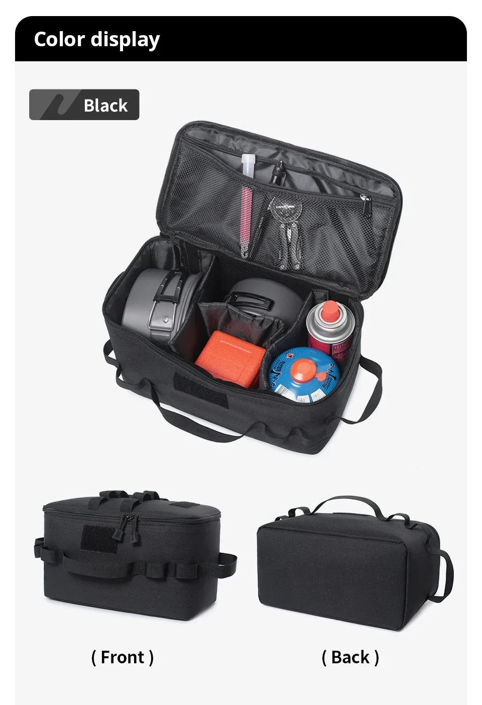 Outdoor Camping Gas Tank Storage Bag Large Capacity Ground Nail Tool Bag - Image 9