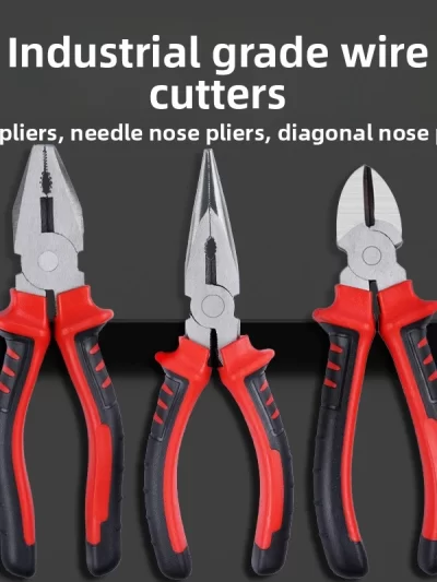 Electric Wire Pliers Large Opening Sharp Multifunction Tool for Cutting Twisting Gripping Metal Wires Heavy Duty