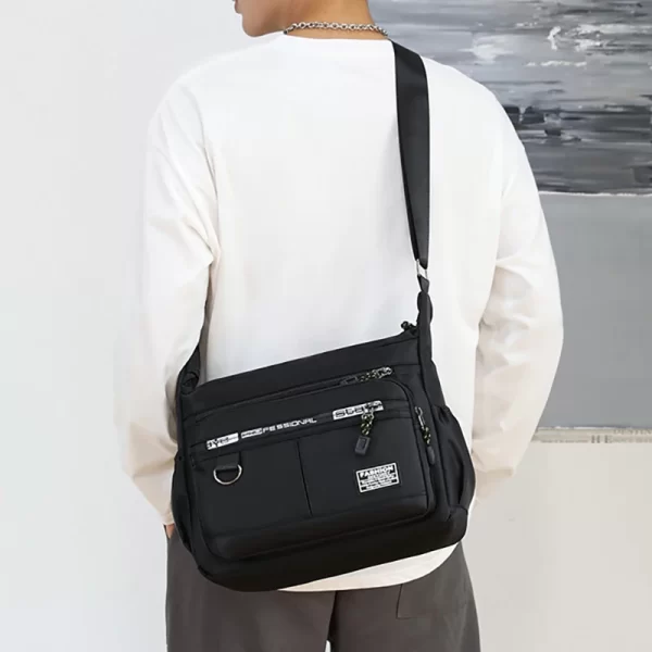 Design Oxford Shoulder Bag Large Capacity Men's Casual Multi-layer - Image 2