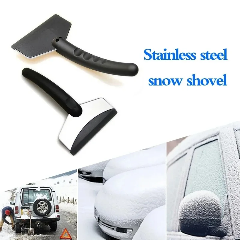 2Pcs Multifunction Car Snow Shovel Winter Windshield Defrosting Ice Scraper - Image 2