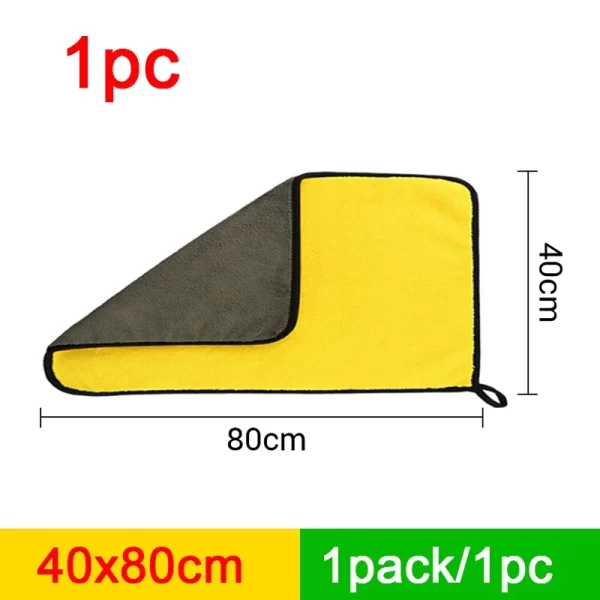 SEAMETAL Microfiber Car Washing Towel 400GSM Double-Sided Coral Velvet Clean Towels High Water Absorption - Image 11