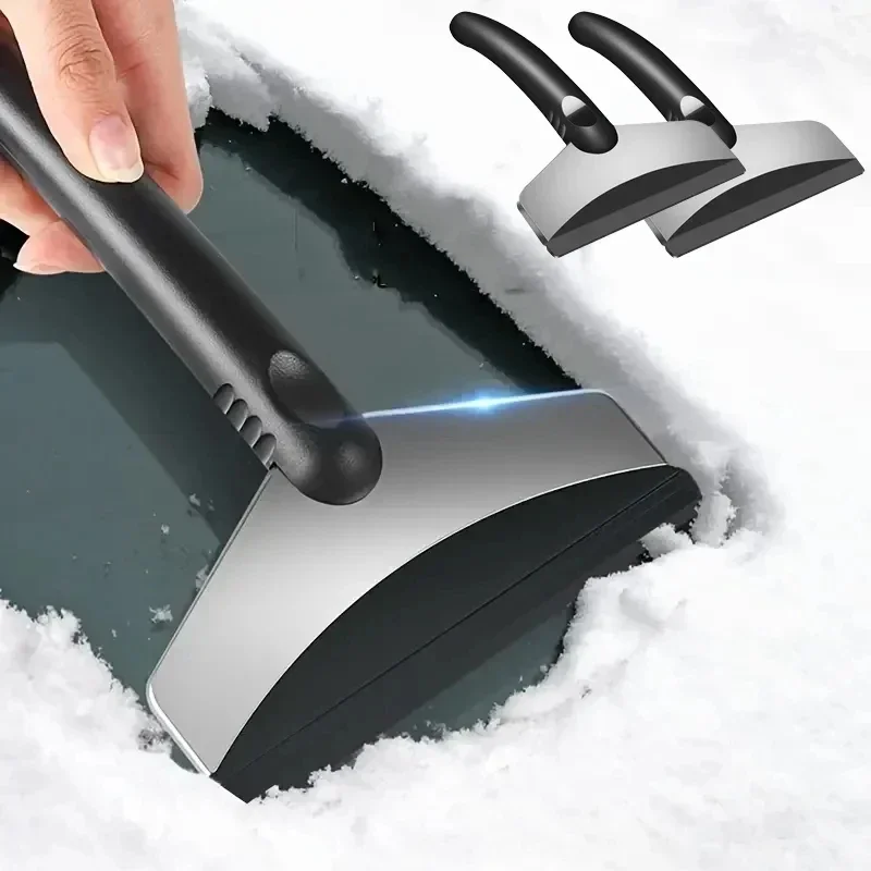 1/2Pcs Car Snow Shovel Winter Windshield Defrosting Ice Scraper Tool Stainless Steel Car Windshield Snow Remover - Image 9
