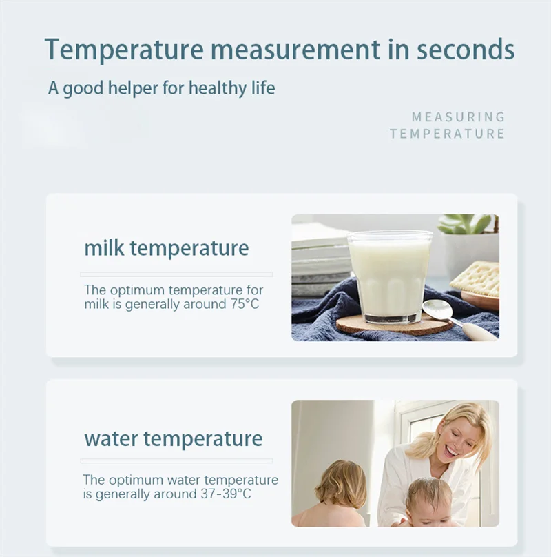 Food Thermometer Digital Real-Time Reading Meat And Beverage Thermometer With LCD Display And Probe Electronic Kitchen Thermomet - Image 9