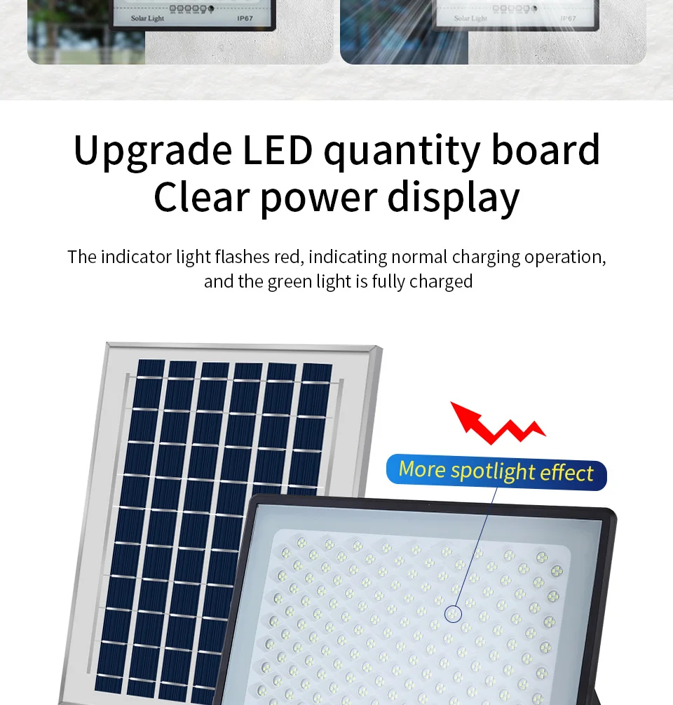 300W Solar Lamp Outdoor Waterproof Spotlights Solar Lights Remote Control Solar Floodlight - Image 19