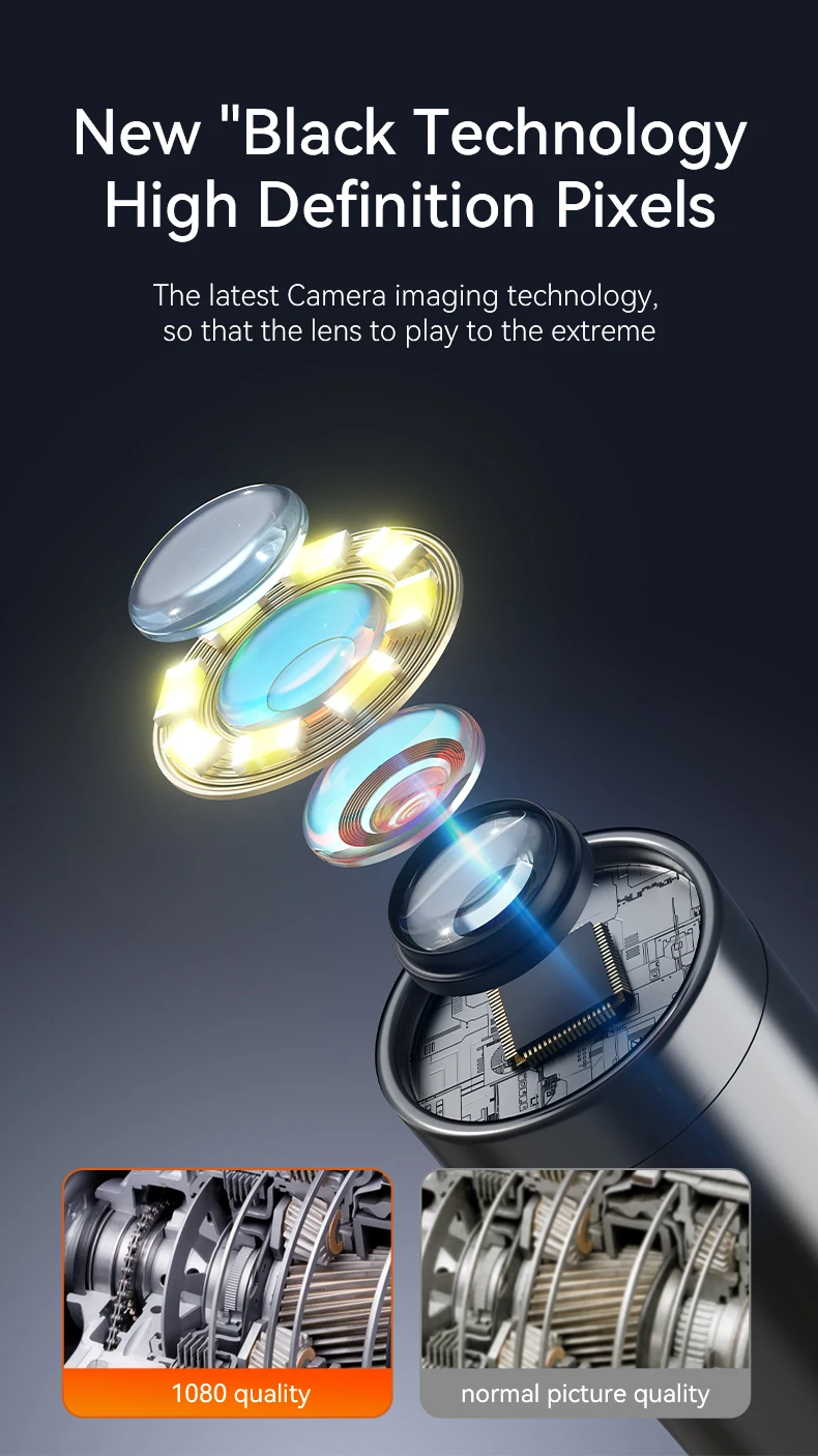 KERUI Industrial Endoscope Camera 4.3 "Single Dual Lens HD 1080P Car Inspection Borescope IP67 Waterproof Sewer Camera With LED - Image 14