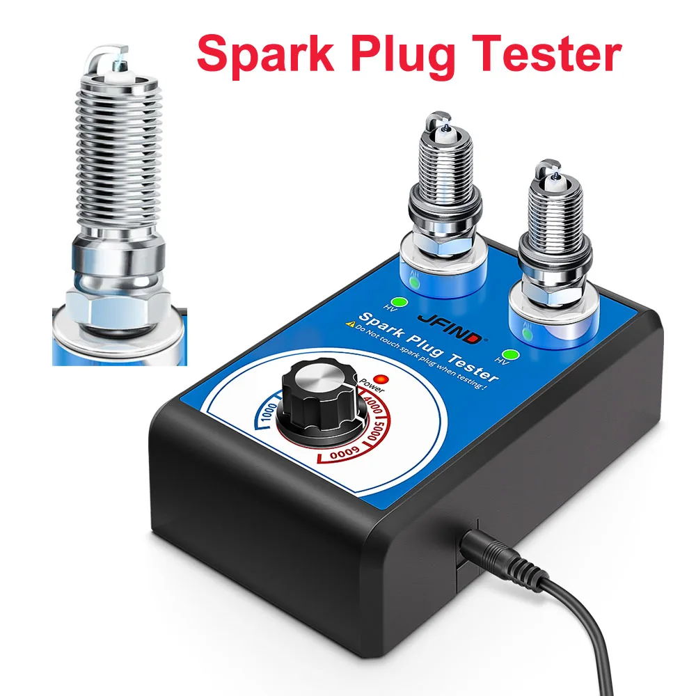 Spark Plug Tester Double hole Diagnostic Tool Car 12V Spark Tester