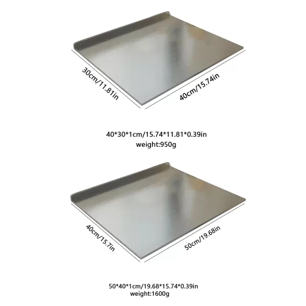 L-shaped folding chopping board stainless steel double-sided chopping board - Image 6