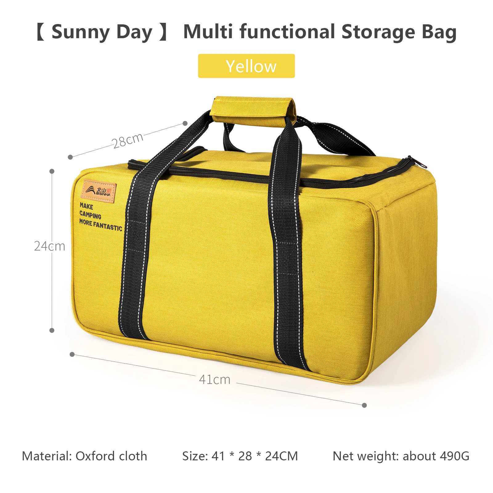 BISINNA Outdoor Camping Bag 26L Folding Gas Tank Storage Bag Picnic Cookwre Container Camp Supplies Adjustable Partition - Image 9