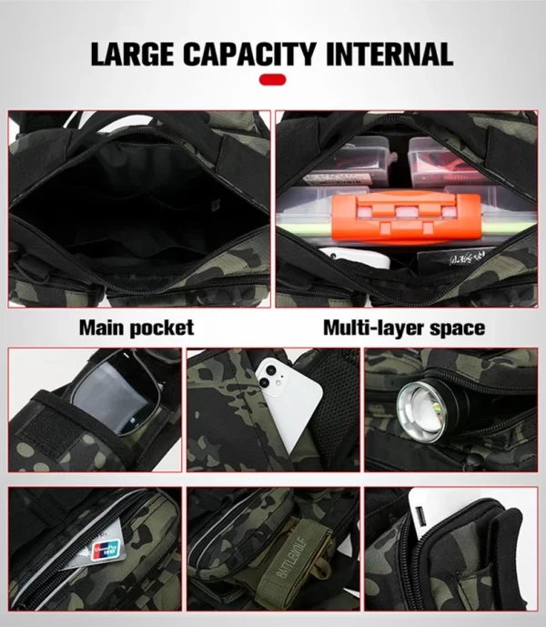 Fishing tackle, shoulder bag, storage bag, portable fishing rod holder - Image 31