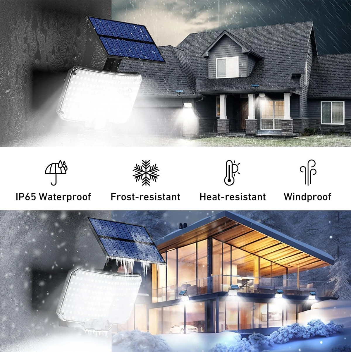 Solar Lights Outdoor 234LED 3 Modes Motion Sensor Flood Lights with Remote - Image 18