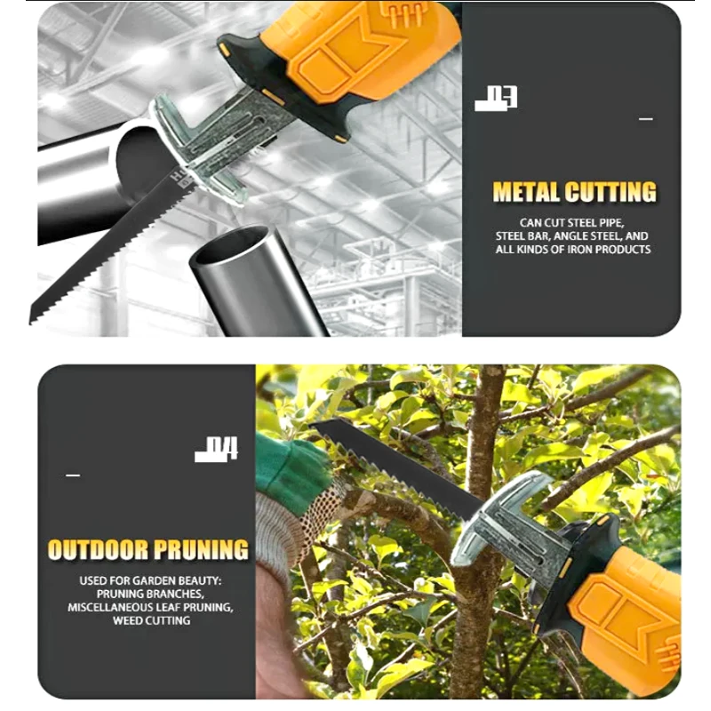 Electric Goddess Cordless Power Tools Reciprocating Saw Multi-Functional Metal Garden Tree Cutting Saw For Dewalt 20V Battery - Image 6
