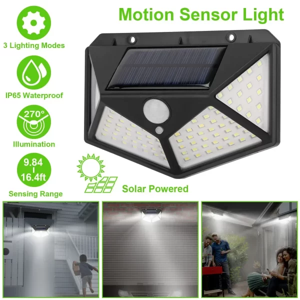 Multifunctional Solar Lamp Outdoor Garden Decoration Solar LED Light Waterproof with Motion Sensor - Image 8