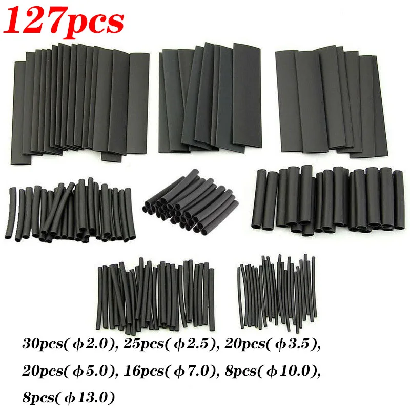 1060/530/127PCS Heat Shrink Tubing kit 2:1 Shrinkable Wire Shrinking Wrap Wire Connect Cover - Image 8