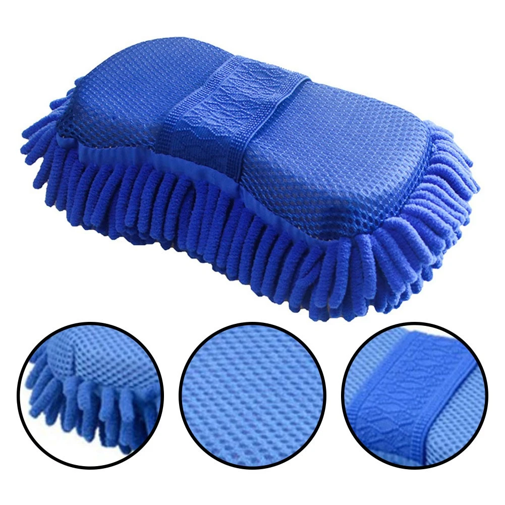 Car Wash Microfiber Chenille Car Wash Sponge Care Washing Brush Pad - Image 3