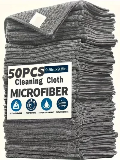 Thicken Microfiber Cleaning Cloths Lint Free Microfiber Cleaning Towel Cloths Reusable