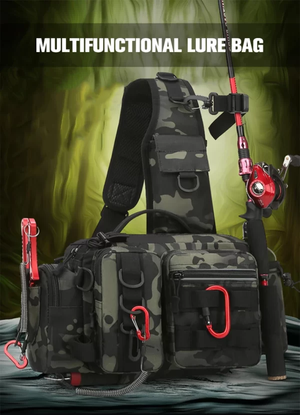 Fishing tackle, shoulder bag, storage bag, portable fishing rod holder - Image 27