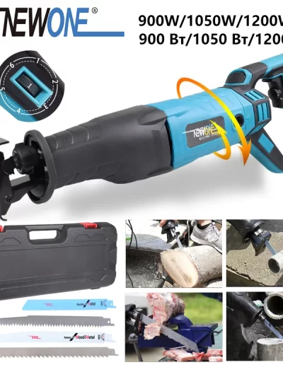 NEWONE Reciprocating Saw Saber Saw Garden Saw 900W/1050W/1200W Metal Woodworking frozen-meat Bone Cutting Sawblades