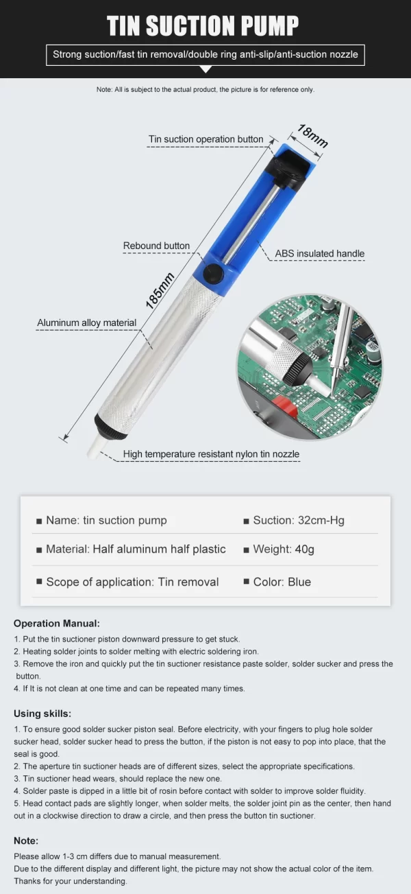 JCD 8586D Soldering Station 2 IN 1 Hot Air Gun Solder Station with 2 Digital display - Image 30