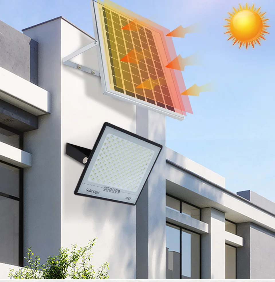 300W Solar Lamp Outdoor Waterproof Spotlights Solar Lights Remote Control Solar Floodlight - Image 17