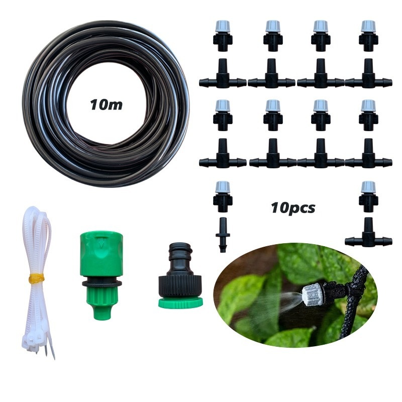 New Irrigation 10Meters 10 Sprinklers Nozzles Water Sprayer Misting Fog - Image 8