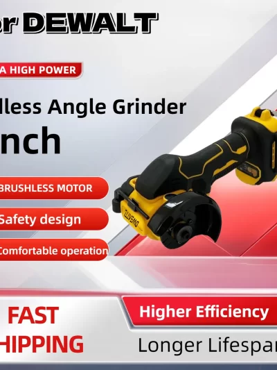 FOR DEWALT 3 Inch Mini Polishing Grinding Machine Electric Cutting Power Tools Cordless Angle Grinder For 20V 18V Battery