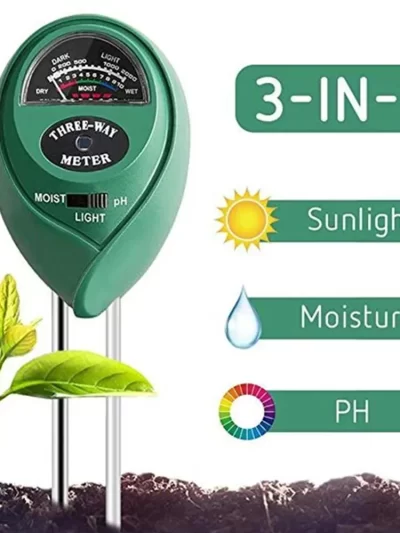 3 in 1 Soil Meter Moisture Light PH Testers With 2 Probes Soil Monitor for Garden Plant