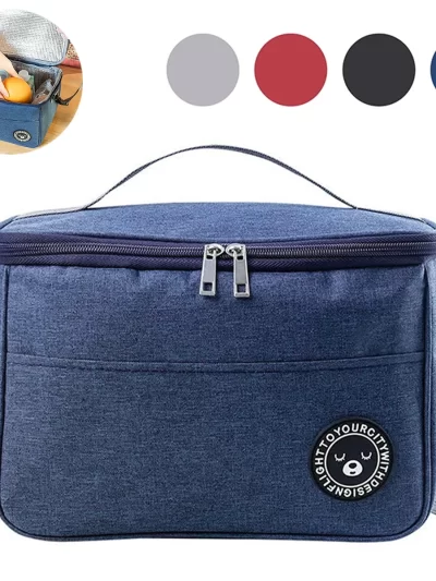 Capacity hand-held with shoulder strap insulated bag, lunch box bag