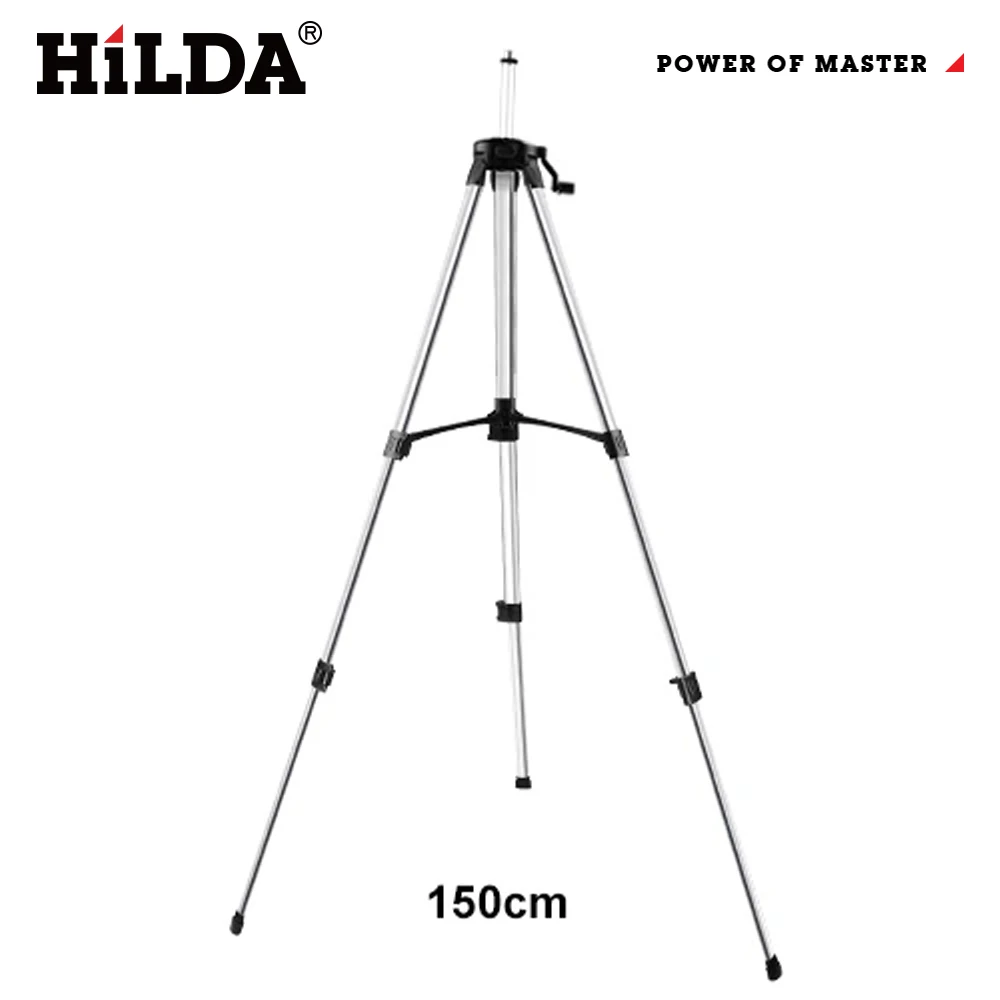 HILDA 1.2M/1.5M 5/8 Inch Adjustable Height Thick Ferroalloy Tripod Laser Level Stand Base for Self Leveling - Image 8