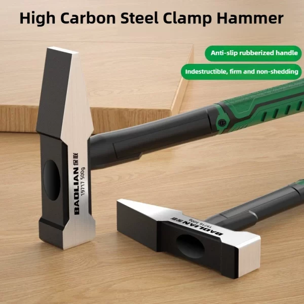 Hardware Tools, Building Decoration, Flat Head Hammer 200g, Plastic Coated Duckbill Hammer