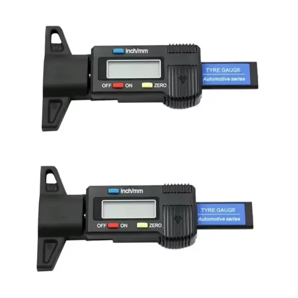 Tire Tread Gauge LCD 2Pcs Depth Gauge Tread Measurement Tool - Image 2