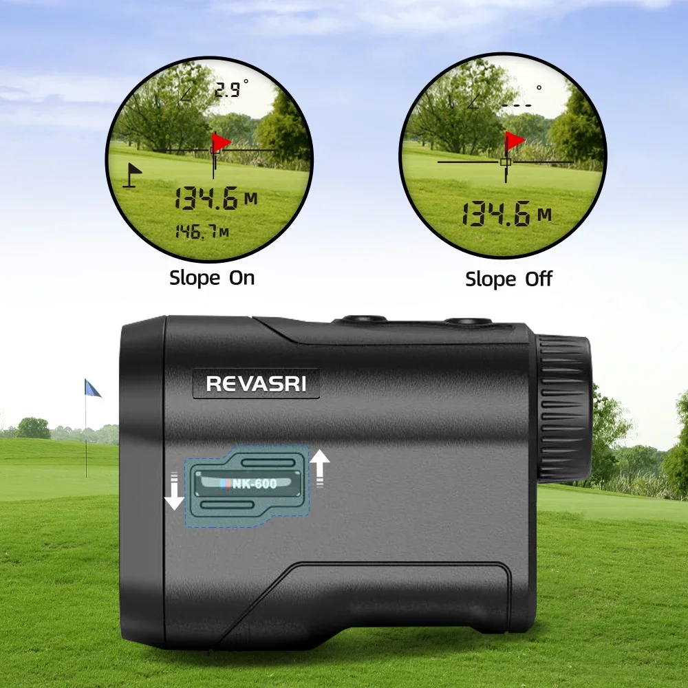 REVASRI 600M/Yard Golf Laser Rangefinder with Slope Compensation Flagpole Lock Vibration USB-C Rechargeable for Golfing - Image 11