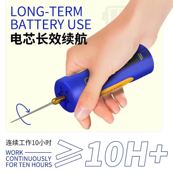 MECHANIC IR18 Electric OCA Glue Remover 8-speed Adjustable With LED Lamp Multifunctional Grinder Phone Screen Spinning Rod - Image 6
