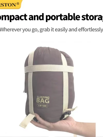 Camping Ultralight Compact Adult Sleeping Bag Hiking Travel Washable Down Cotton Insulation