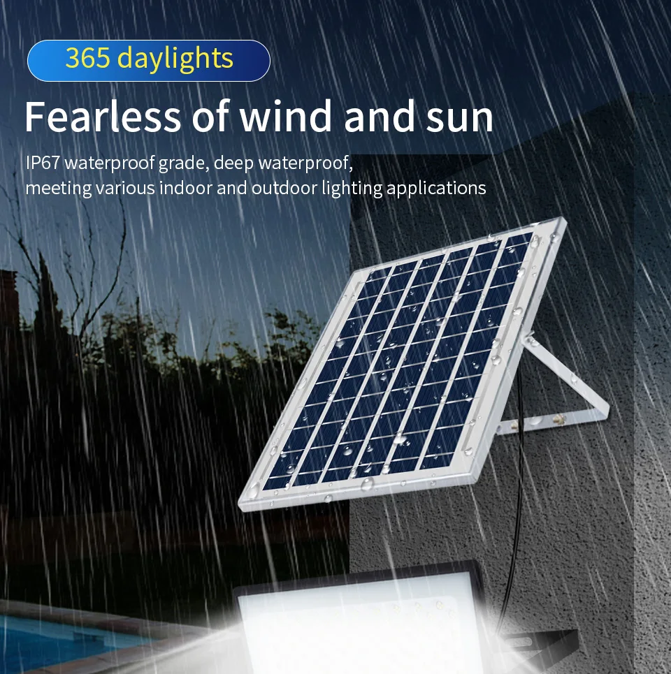 300W Solar Lamp Outdoor Waterproof Spotlights Solar Lights Remote Control Solar Floodlight - Image 14