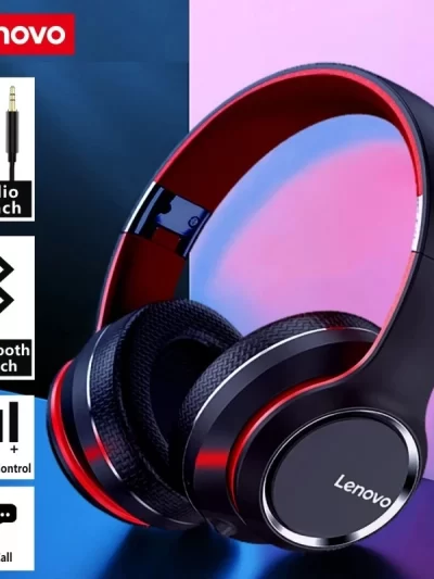 Lenovo HD200 Bluetooth Earphones Over-ear Foldable Computer Wireless Headphones Noise Cancellation HIFI Stereo Gaming Headset
