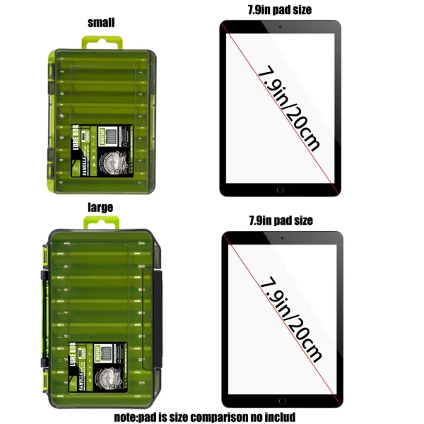 Fishing Tackle Box 14 Compartments Fishing Accessories Lure Hook Storage Case - Image 19