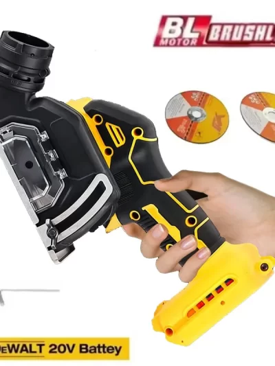 Fit for DeWALT 20V Battery Cordless Angle Grinder 3 Inch Handle CUT OFF Electirc Cutting Mini Circular Saw