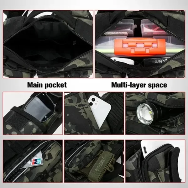 Fishing Tackle Backpack Lure Box Gear Storage Bag Fanny Pack - Image 5