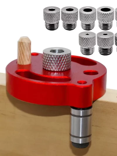 3-10mm Dowel Jig Kit - Self Centering Drill Guide Locator with 8 Steel Bushing