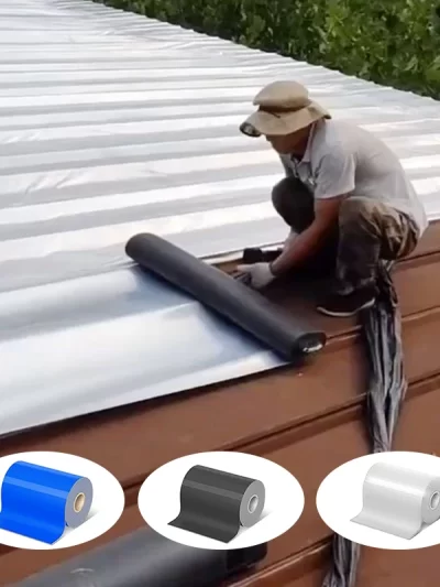 Roof waterproof tape/membrane, PE polyethylene anti-aging material, which can repair cracks and paste and lay in a large area