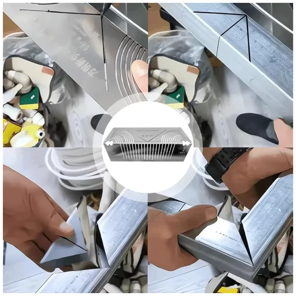 Precise-Flex Angle Arc Marking Tool Efficient Metal Pipe Saddle Cutting Guide Pipefitter Measuring - Image 14