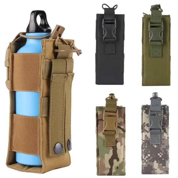 Molle Water Bottle Holster Pouch Canteen Kettle Holder EDC Tool Waist Bag