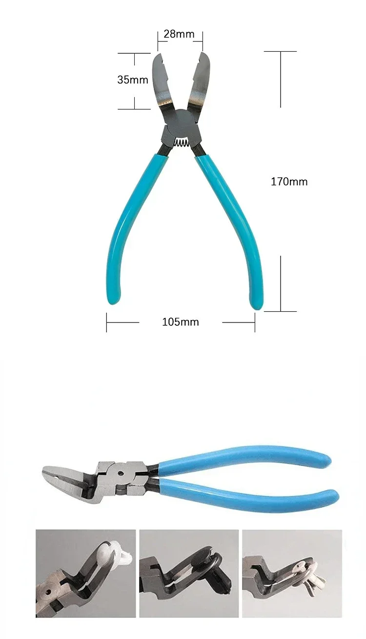 High Quality Mutipurpose Diagonal Plier Car Plastic Rivets Fastener Trim Clip Cutter Remover Puller Tool - Image 10