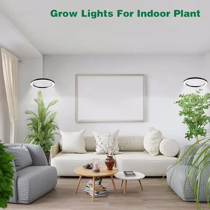165cm Height Adjustable LED Ring Grow Lights Indoor Plants Full Spectrum Large Plant Light - Image 3