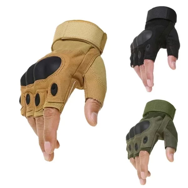 Half Finger Men's Gloves Outdoor Military Tactical Gloves - Image 2