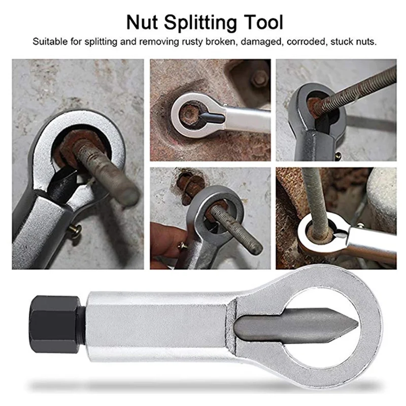 4pcs/1set Heavy-Duty Nuts Splitter Tools Set Nut Breaker - Image 6