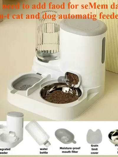 Cat bowl automatic feeder for cats, dogs, pets, water dispensers, integrated cat bowl, cat food basin, dogs, eating, drinking wa